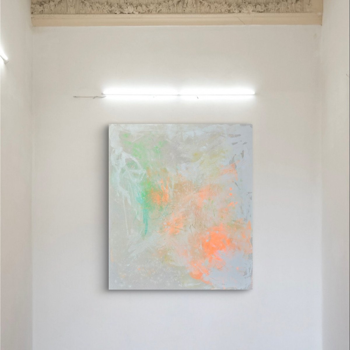 Untitled by Clarisse Noelle — acrylic + ink on raw canvas