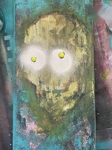 Open Glowing Eyes — Skull / face painting · Old work
